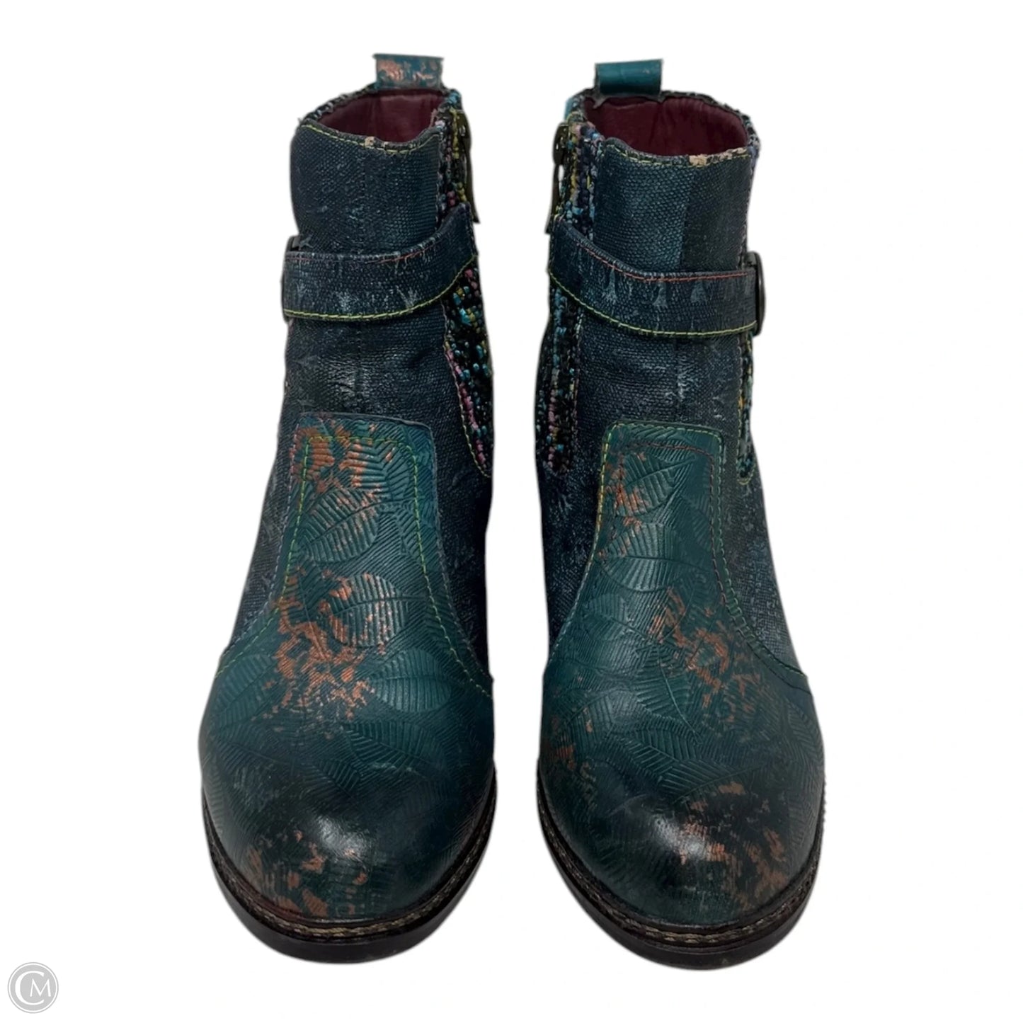 Nancies Ankle Boots By Spring Step In Teal, Size: 5