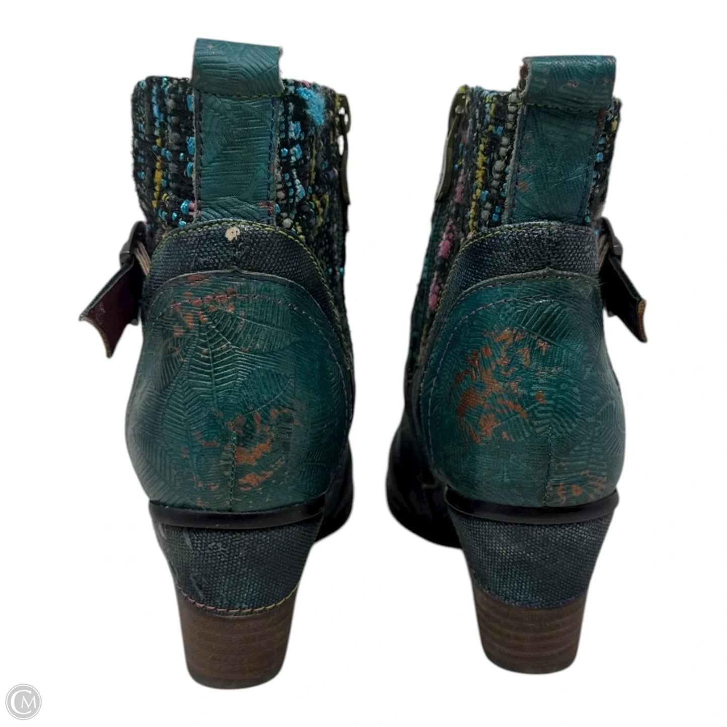 Nancies Ankle Boots By Spring Step In Teal, Size: 5