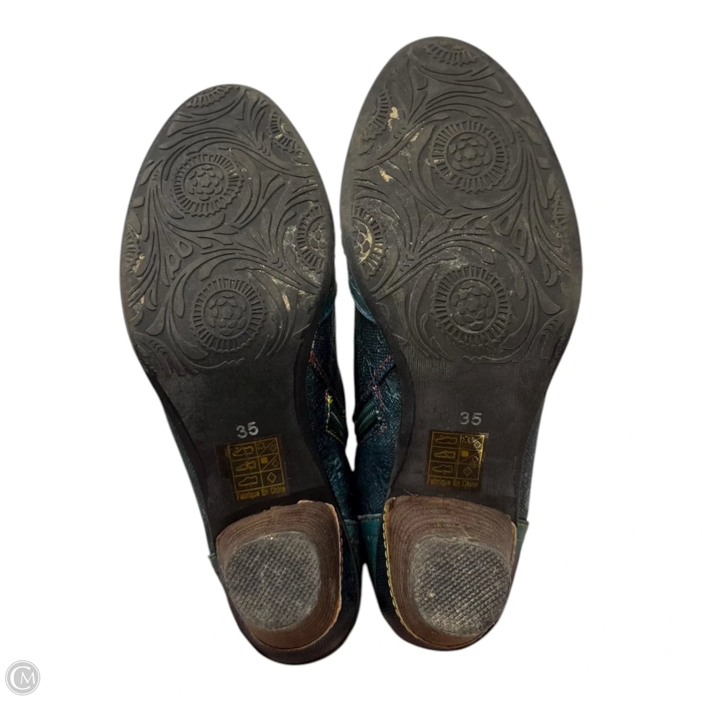 Nancies Ankle Boots By Spring Step In Teal, Size: 5