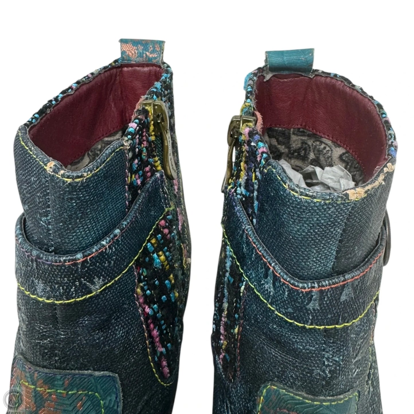 Nancies Ankle Boots By Spring Step In Teal, Size: 5