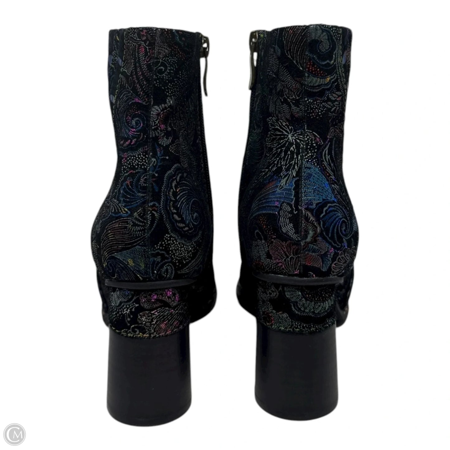 Sopretti Boots Ankle Heels By Spring Step In Paisley Print, Size: 5