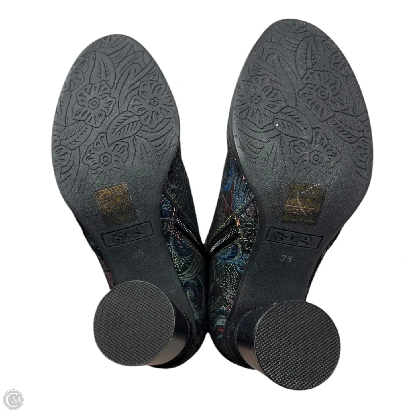 Sopretti Boots Ankle Heels By Spring Step In Paisley Print, Size: 5