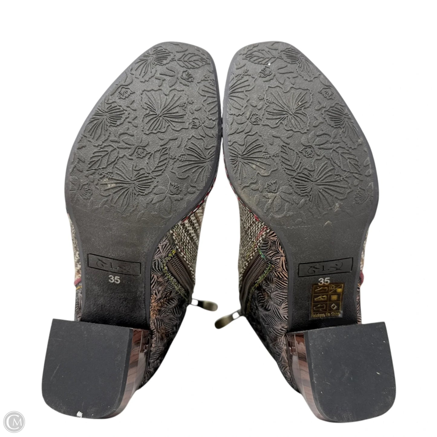 Gazalle Ankle Boots By Spring Step In Plaid Pattern, Size: 5