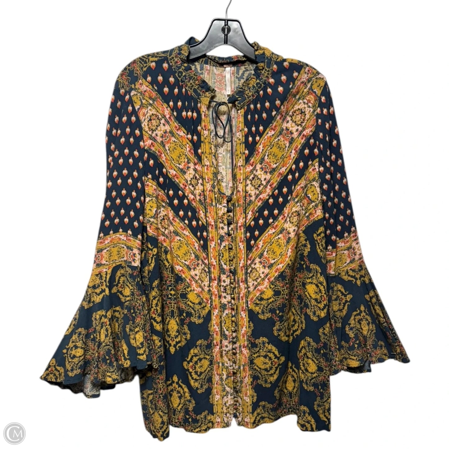 Top Long Sleeve By Free People In Multi-colored, Size: M