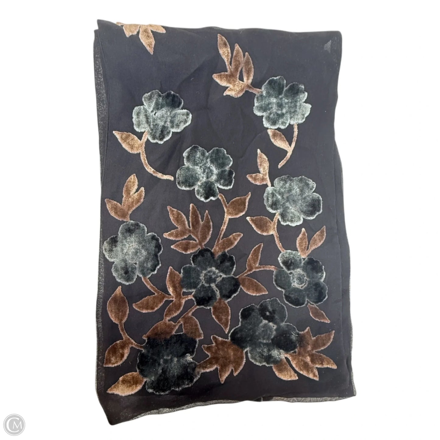 Burnout Velvet Long Scarf