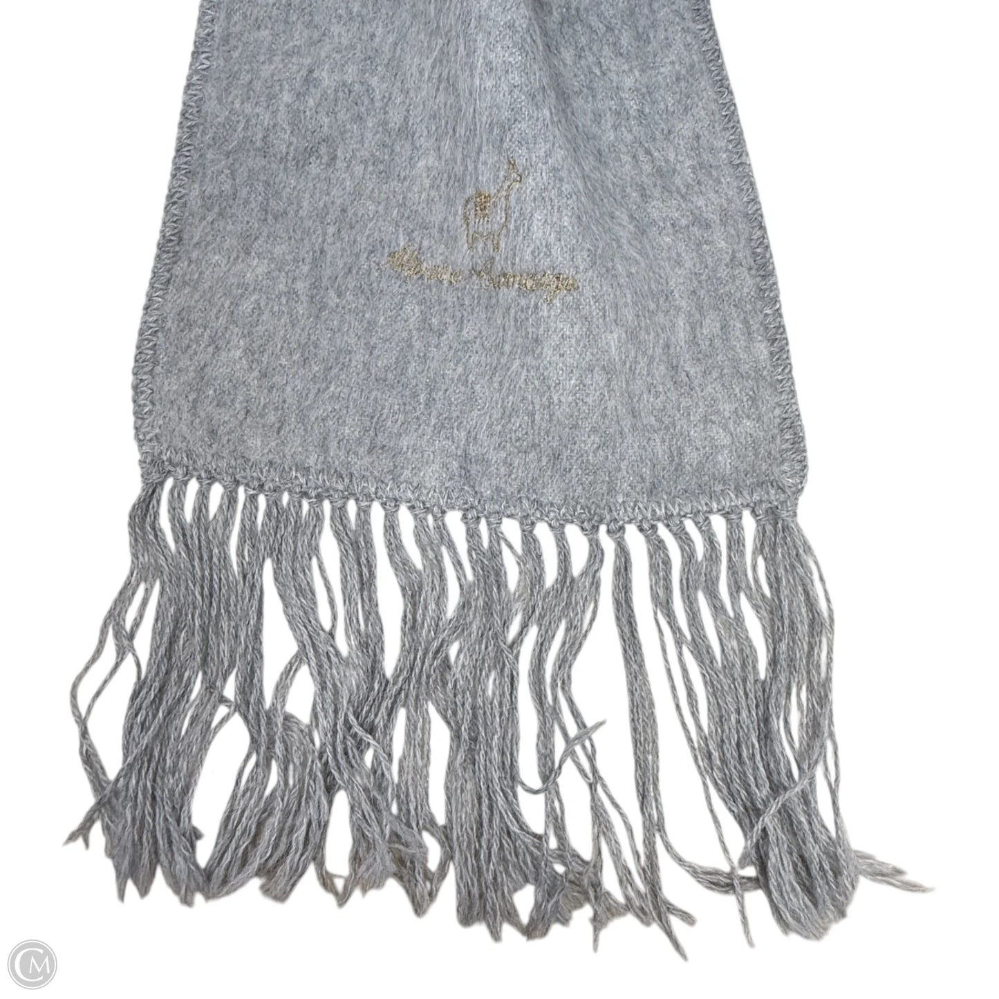 Alpaca Winter Scarf By Alpaca Camargo In Grey