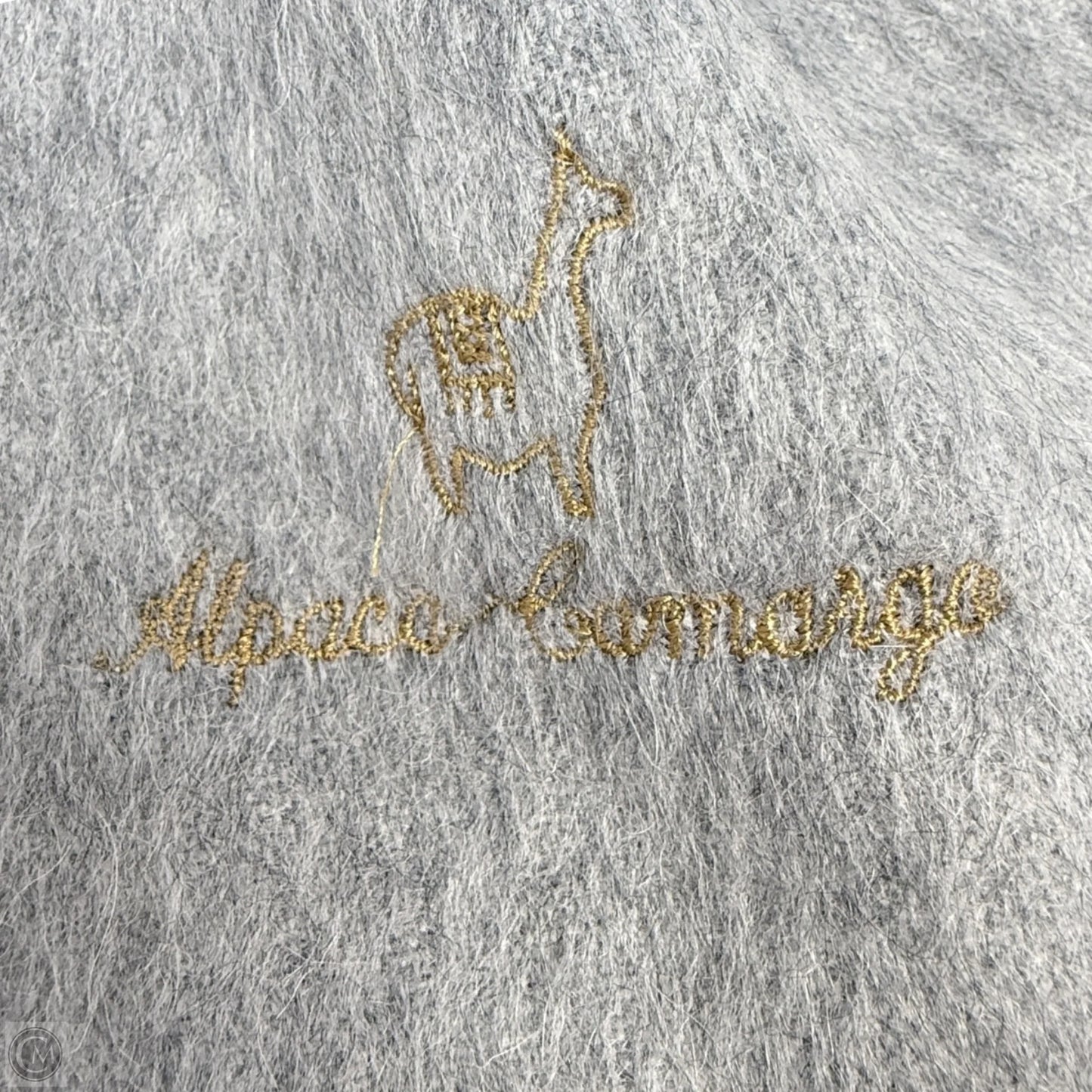 Alpaca Winter Scarf By Alpaca Camargo In Grey