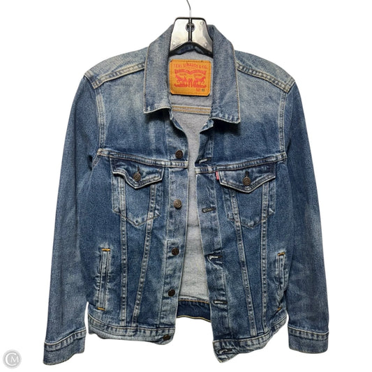 Jacket Denim By Levis In Blue Denim, Size: Xs