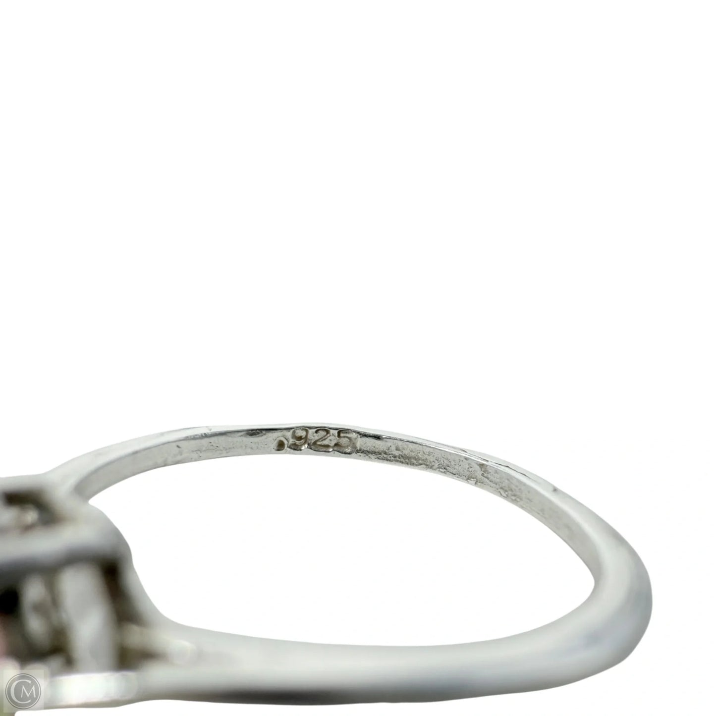 Sterling Silver & Watermelon CZ Ring, Size: 6.5