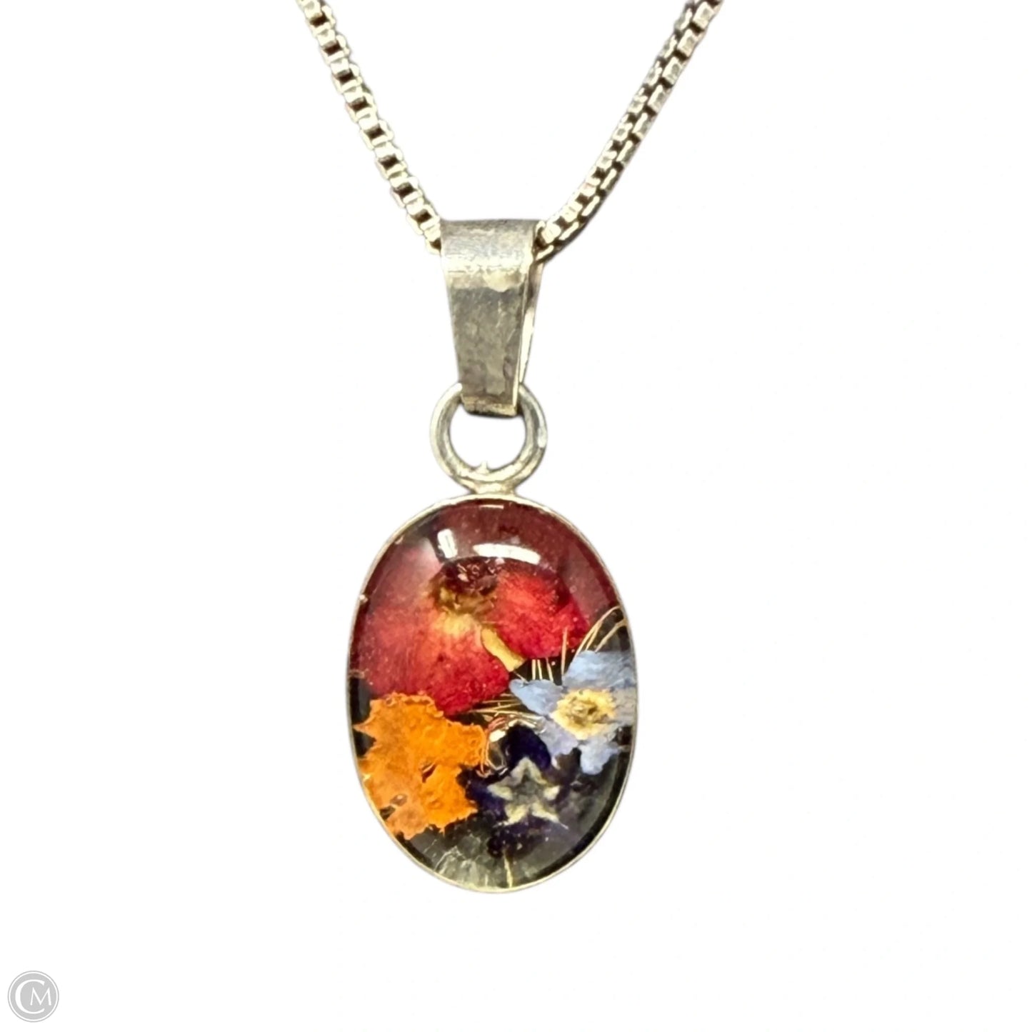 Sterling Silver Botanical Necklace