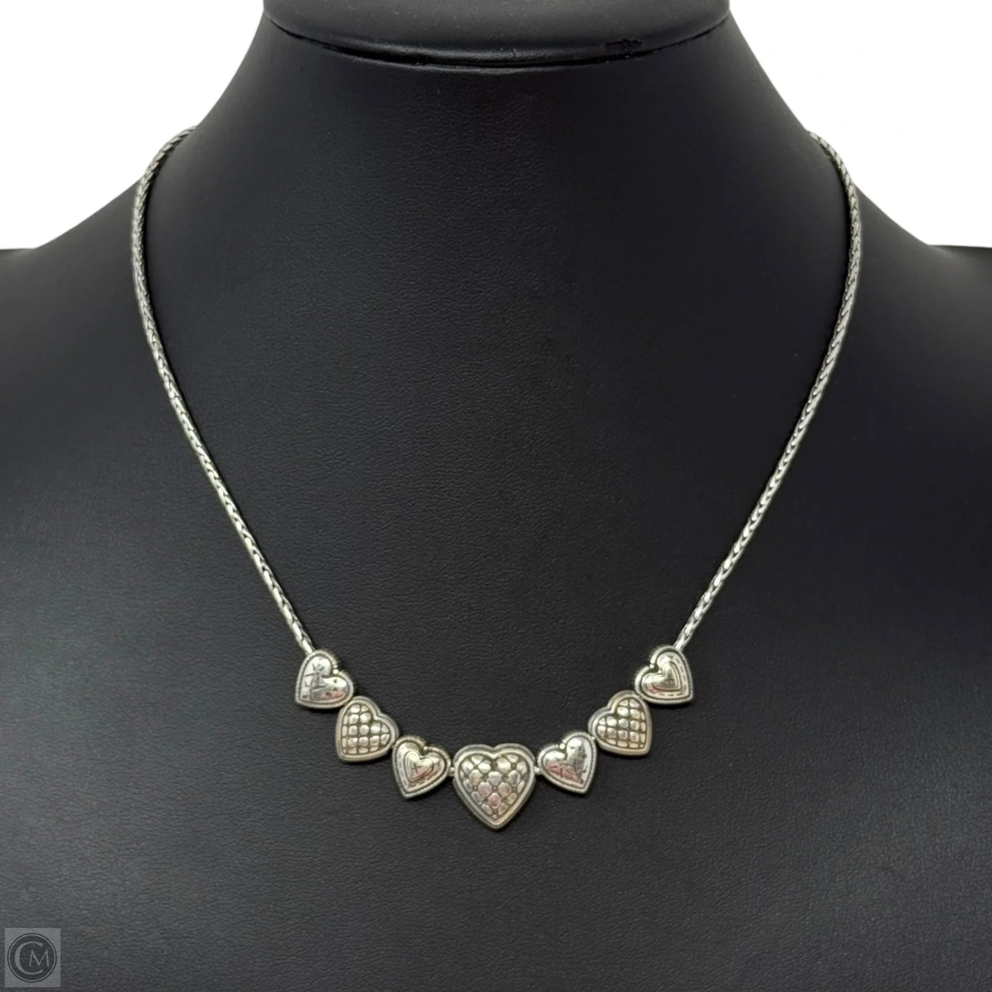 Retired Silver Plated Enchanted Hearts NecklaceBy Brighton