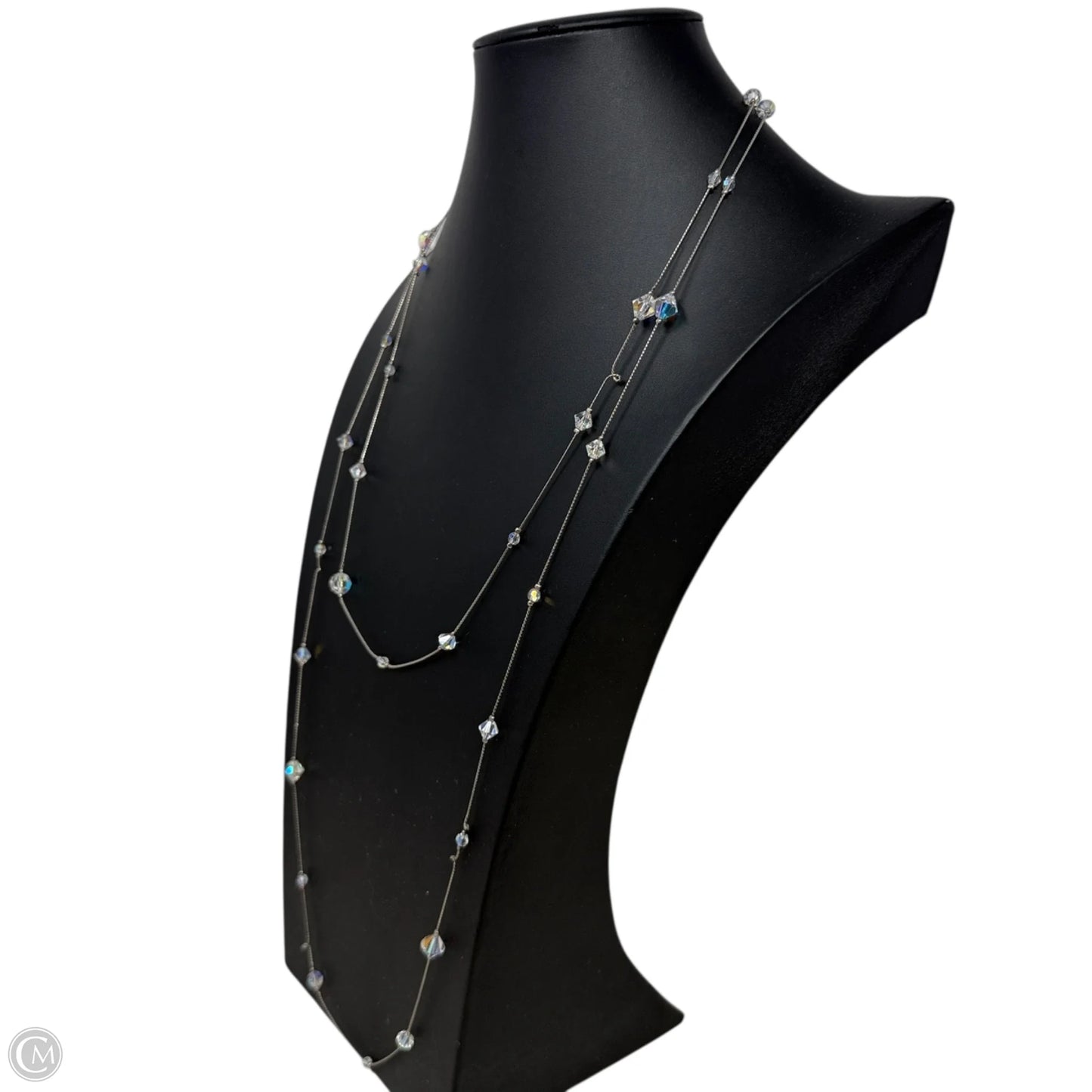 Long Beaded Station Necklace