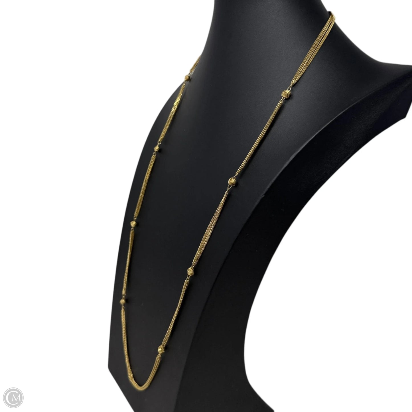 Gold Tone Multi-Strand knot Necklace By Monet