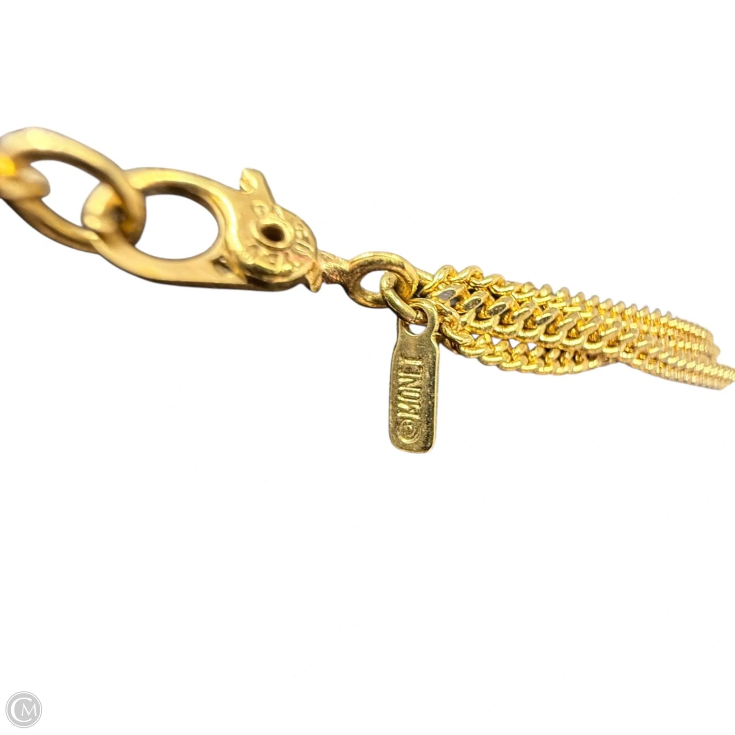 Gold Tone Multi-Strand knot Necklace By Monet