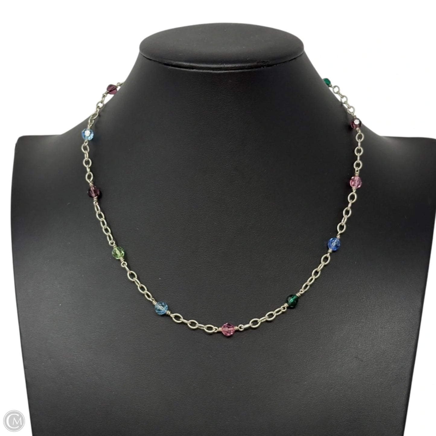 Sterling Clasp Beaded Necklace