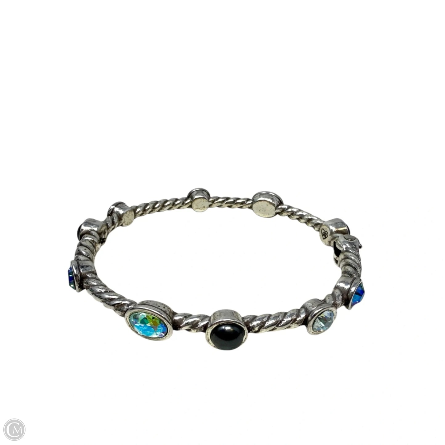 Monte Carlo Hinged Bangle Bracelet By Brighton