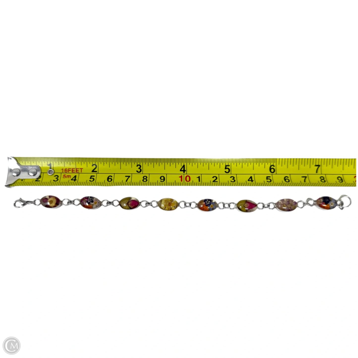 Vintage Alpaca Mexico Botanical Bracelet