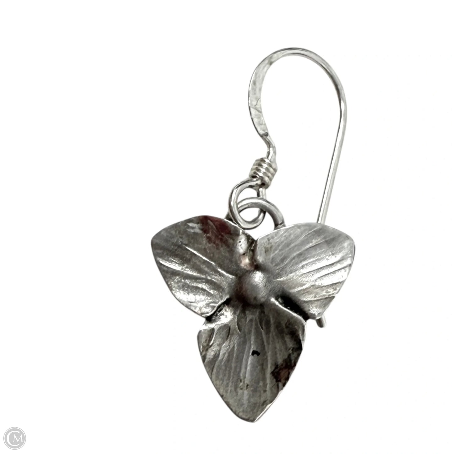 Sterling Silver Trillium Flower Dangle Earrings