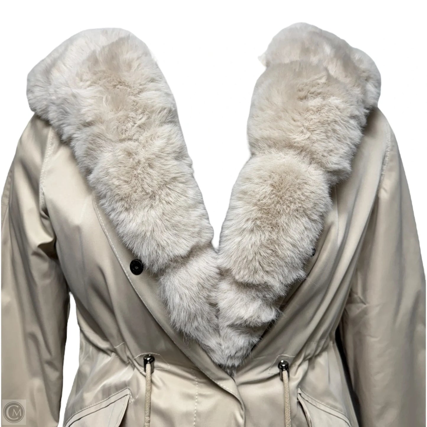 Overland Faux Fur Lined Hooded Parka By Artika Icewear In Cream, Size: M