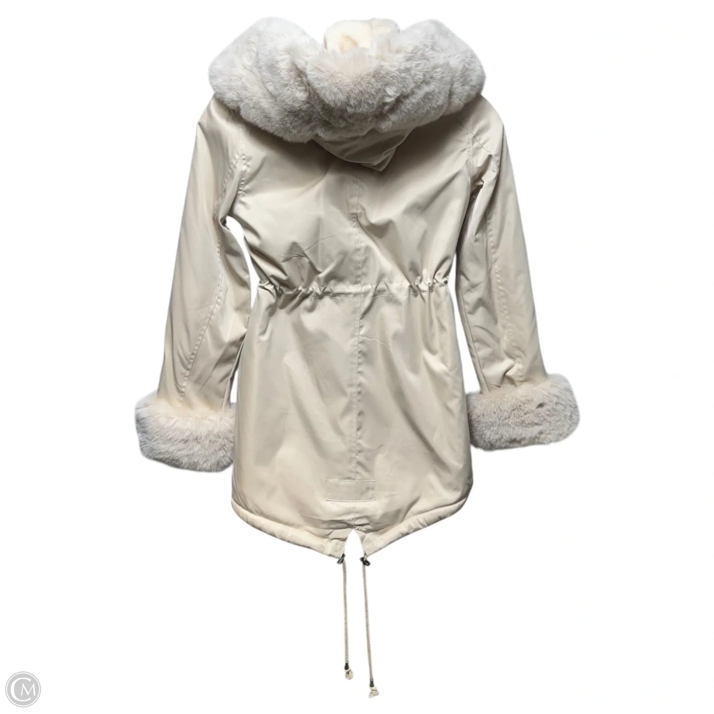 Overland Faux Fur Lined Hooded Parka By Artika Icewear In Cream, Size: M