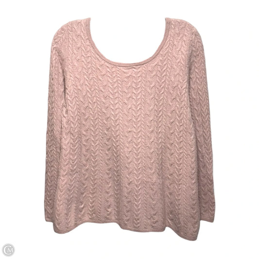 Cashmere Trapeze Sweater By Garnet Hill In Mauve, Size: S
