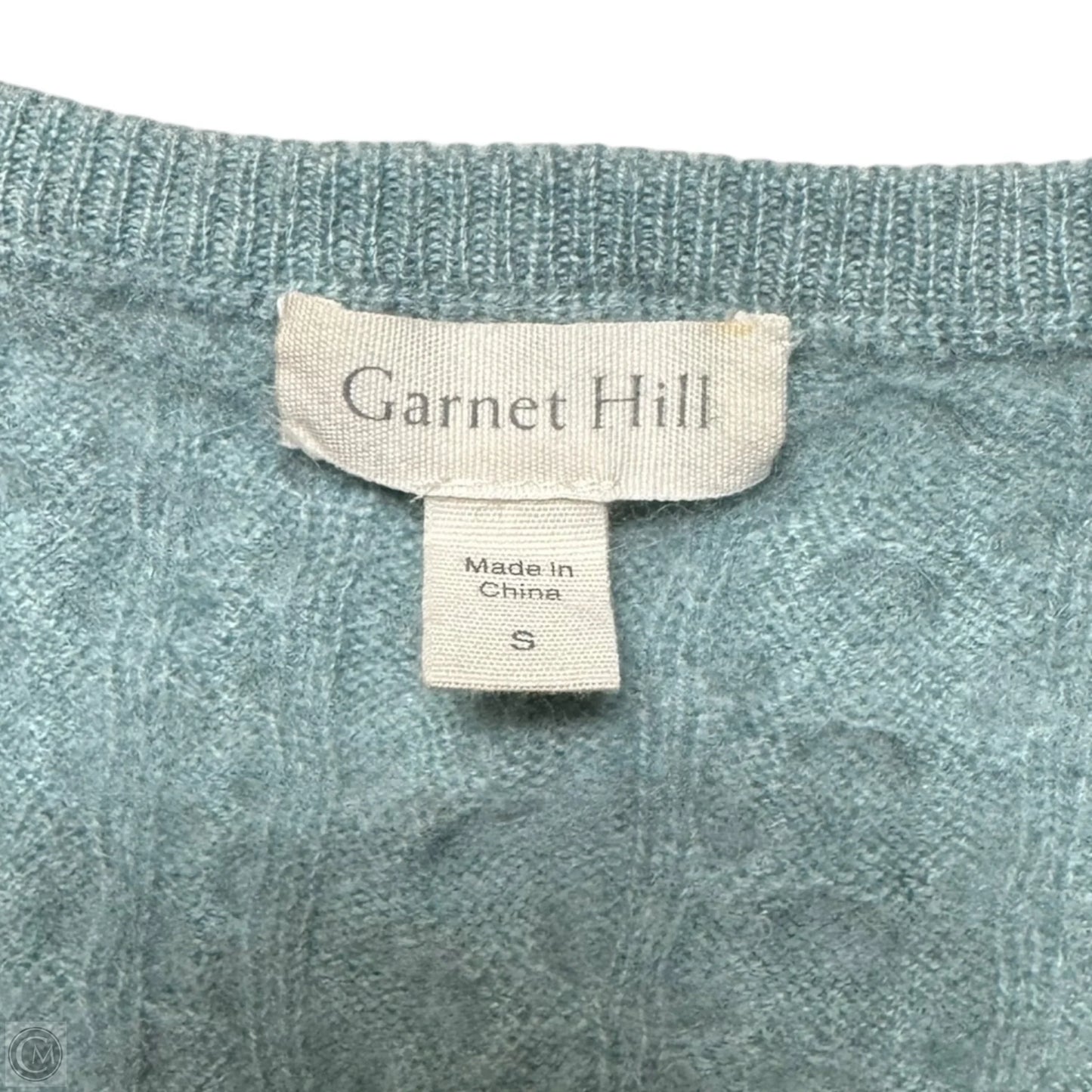 Cashmere Trapeze Sweater By Garnet Hill In Aqua, Size: S