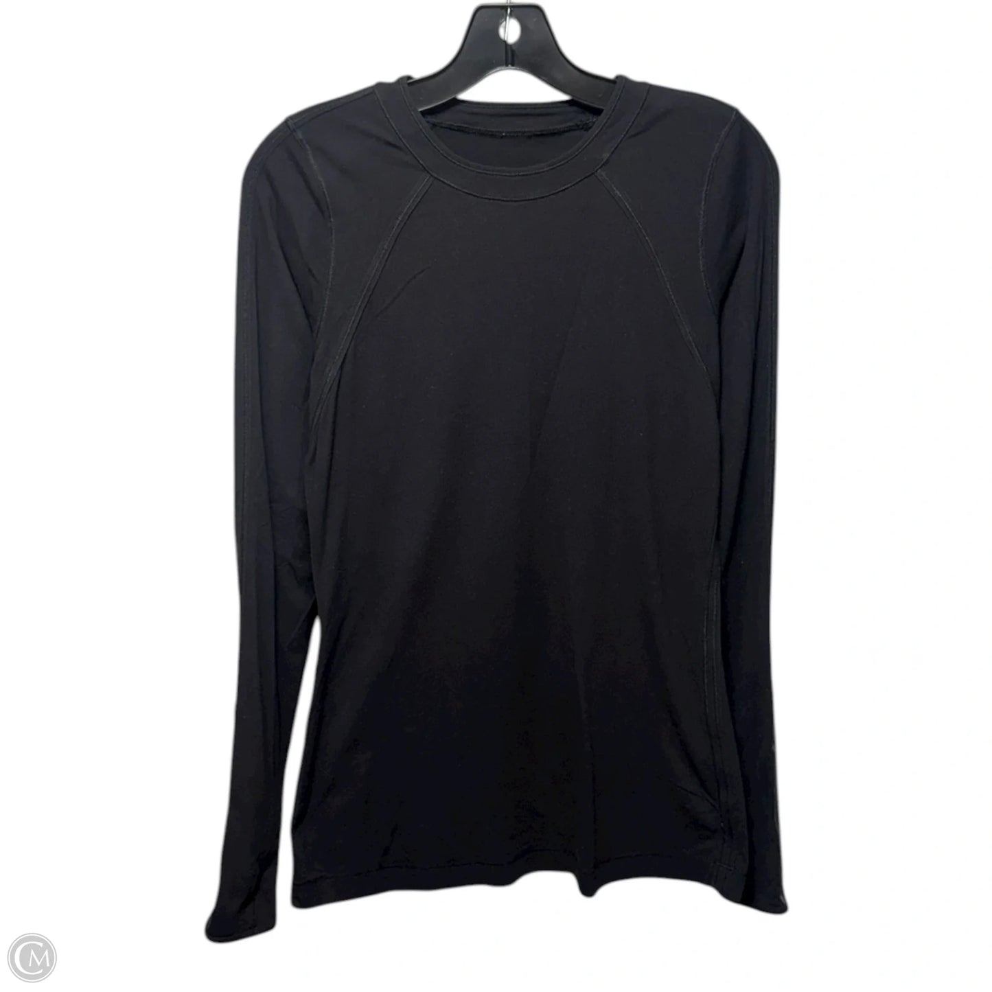 Athletic Top Long Sleeve Crewneck By Lululemon In Black, Size: 6