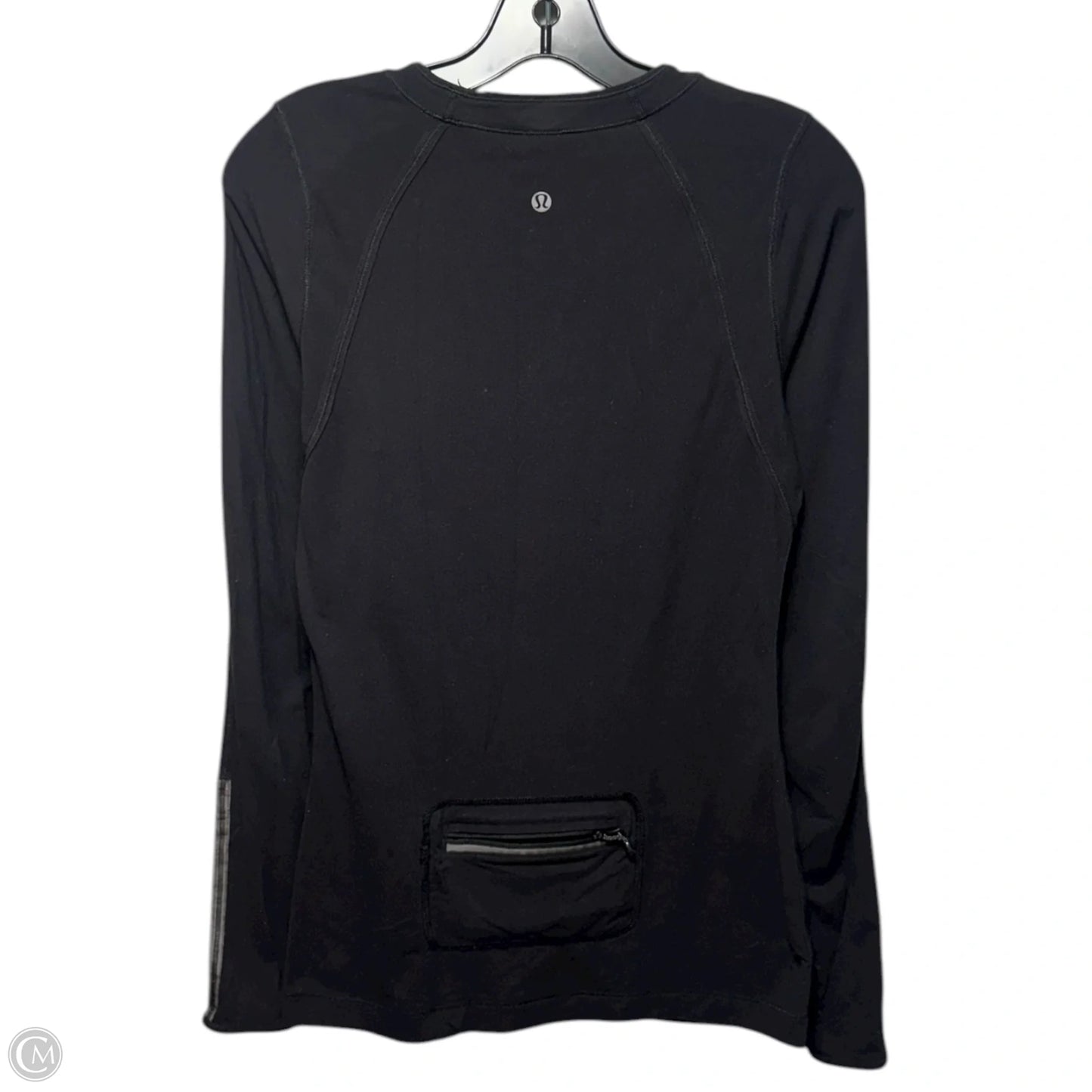 Athletic Top Long Sleeve Crewneck By Lululemon In Black, Size: 6