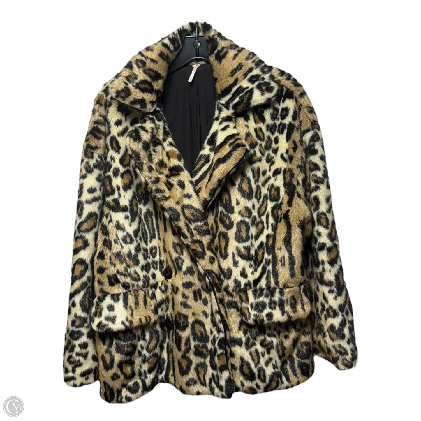 Jacket Faux Fur & Sherpa By Free People In Animal Print, Size: Xs