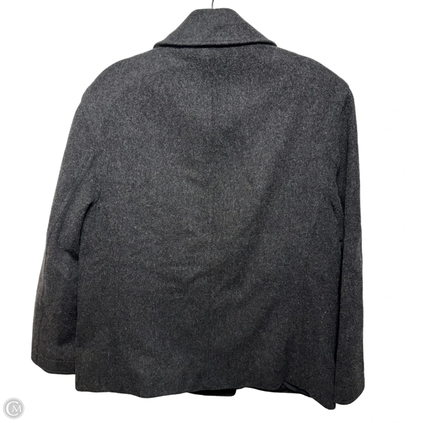 Double Breasted Wool Blend Peacoat By J. Crew In Grey, Size: S