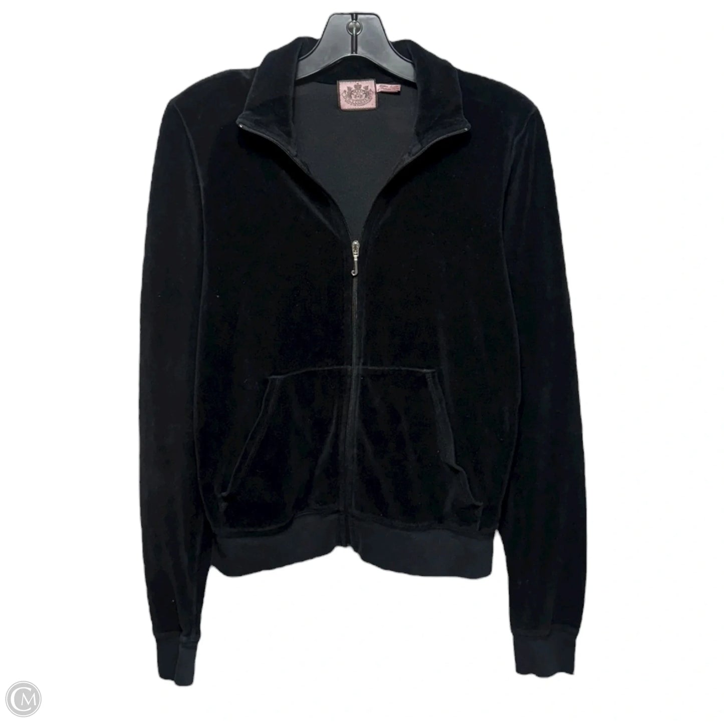 Athletic Jacket By Juicy Couture In Black, Size: L