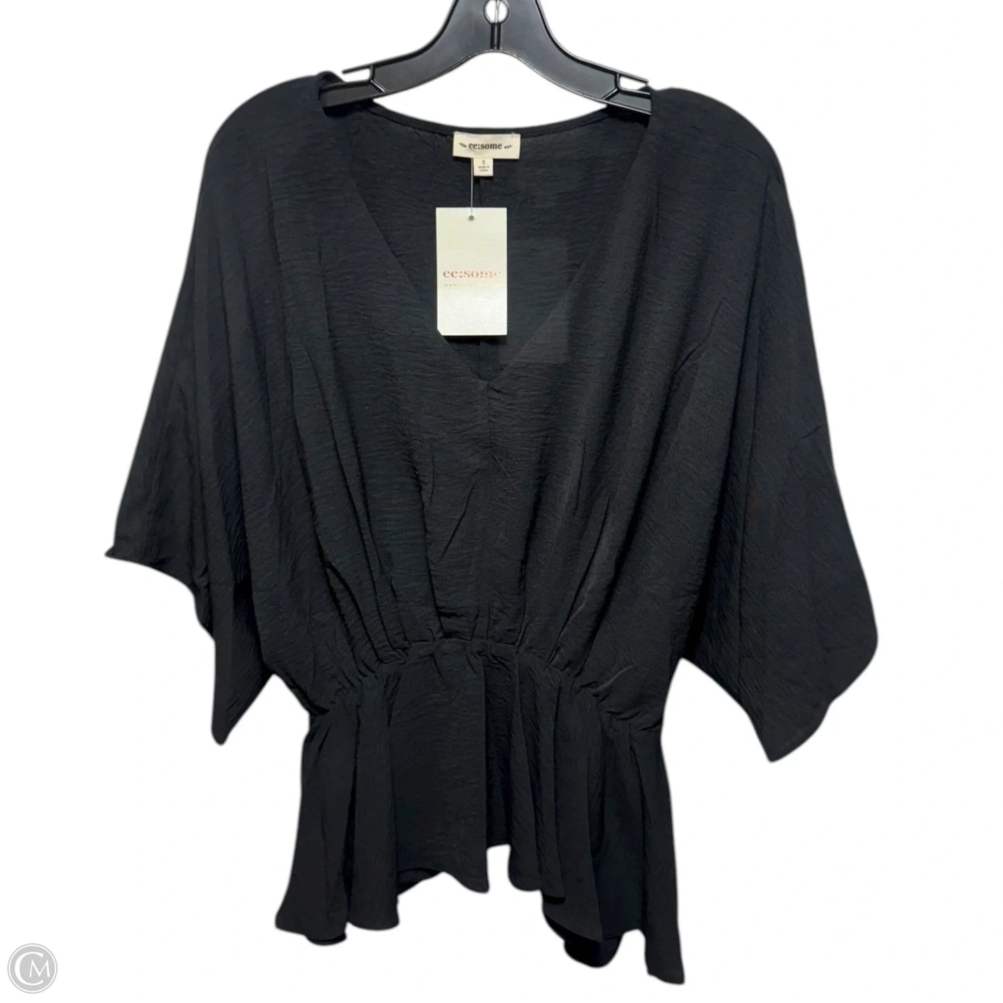 Top Short Sleeve By EE:Some In Black, Size: S