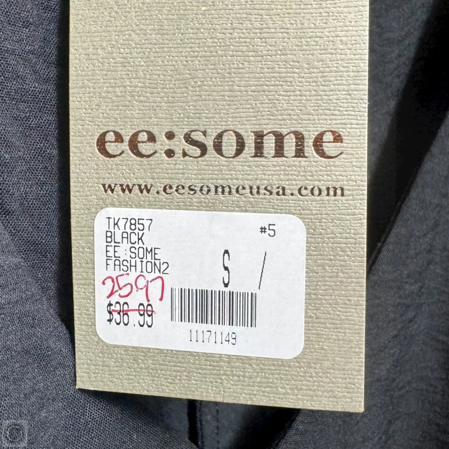 Top Short Sleeve By EE:Some In Black, Size: S