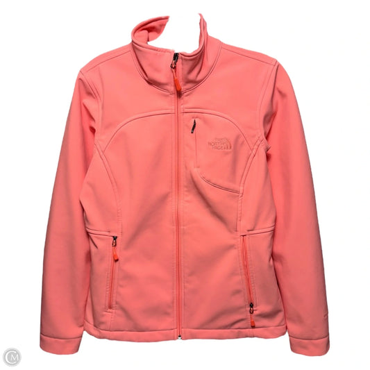 Athletic Jacket By The North Face In Peach, Size: S