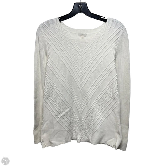 Sweater By Talbots In White, Size: S