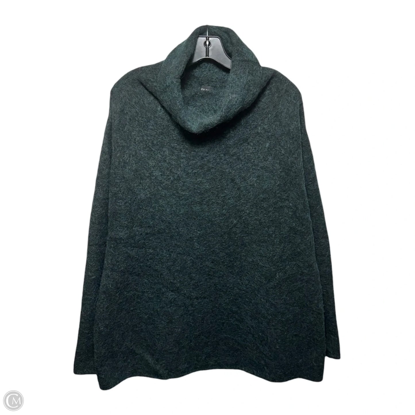 Wool Blend Sweater By Eileen Fisher In Green, Size: S