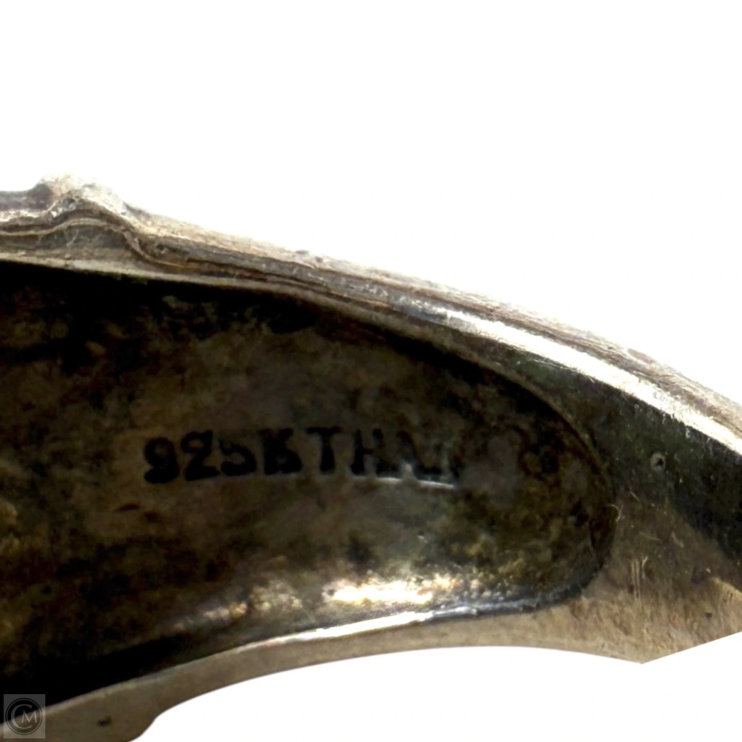 Native Sterling Silver Ring with Two Turquoise Cabochons, Size: 7