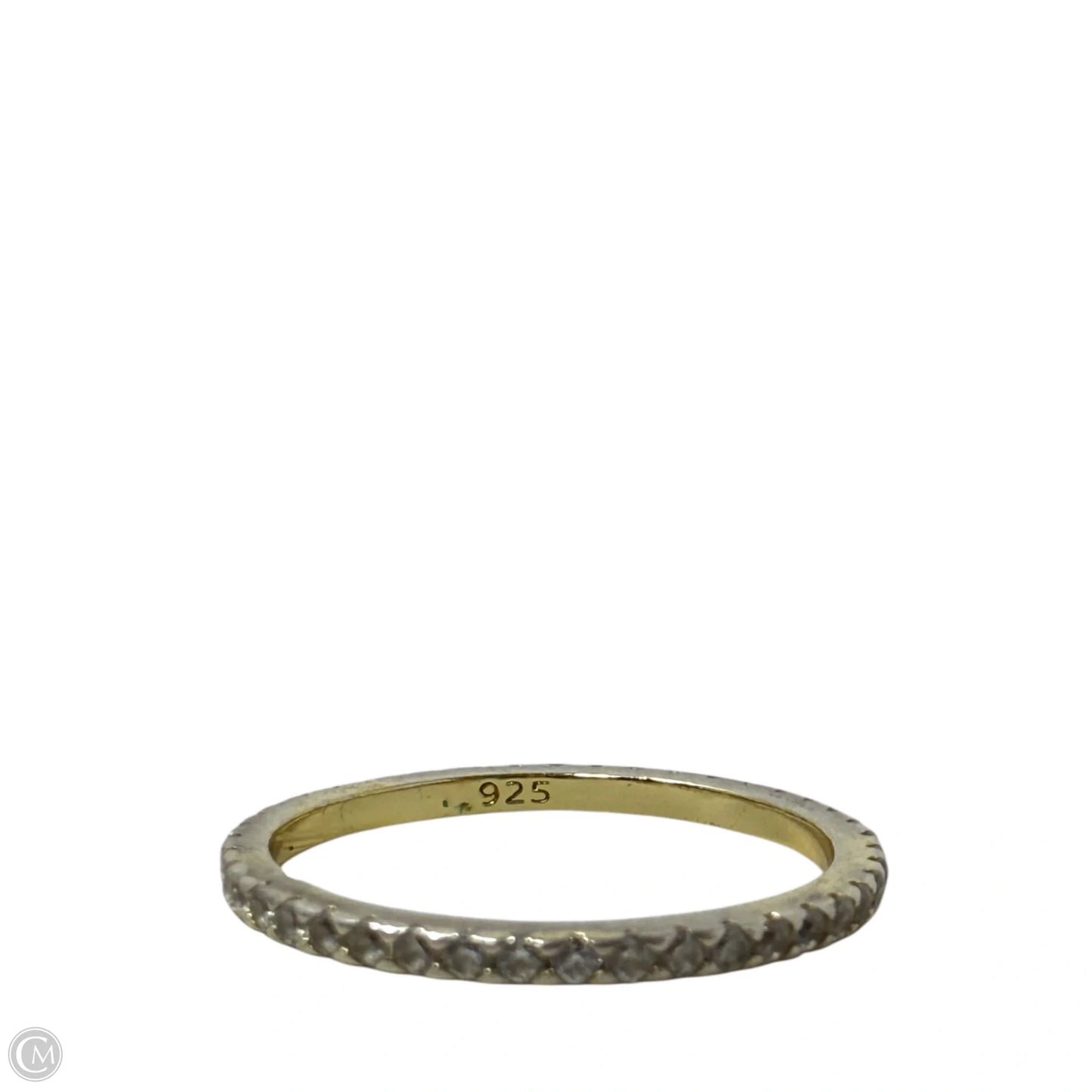 Sterling Silver & CZ Eternity Band Ring, Size: 7