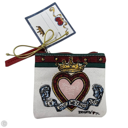 In Love We Trust" Small Pouch By Brighton