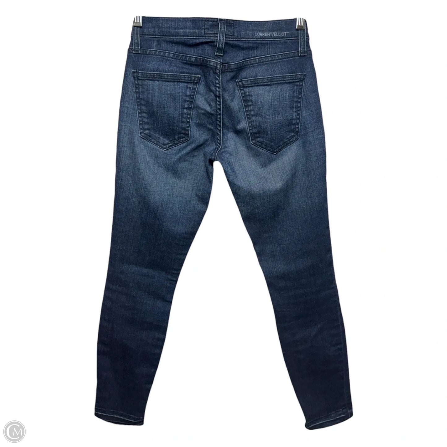 Jeans Skinny By Current Elliott In Blue Denim, Size: 0/24