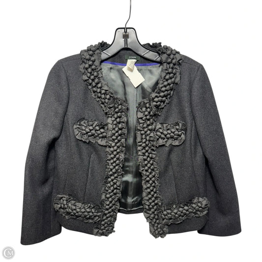 Astrid Berry Trim Wool Blazer By J. Crew In Grey, Size: 2
