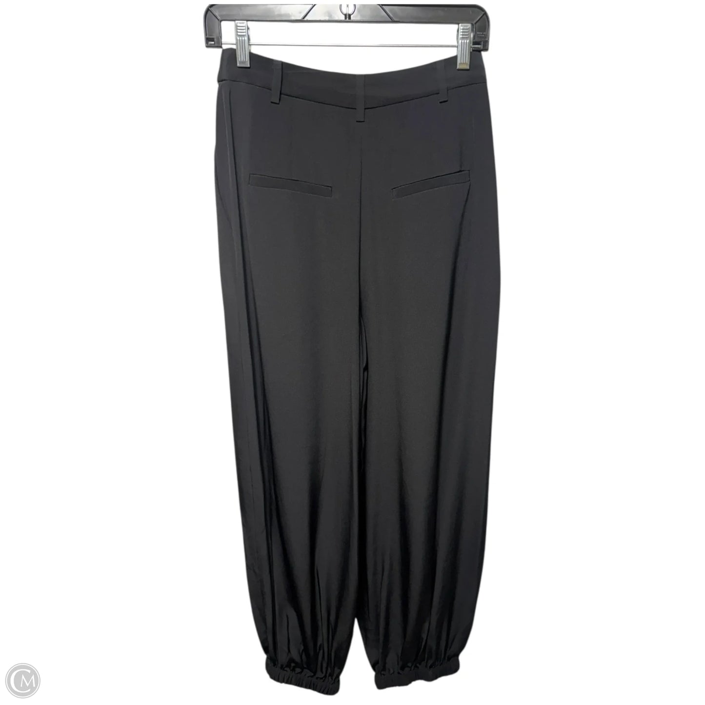 Silk Trouser Jogger Pants By Tibi In Black, Size: 0