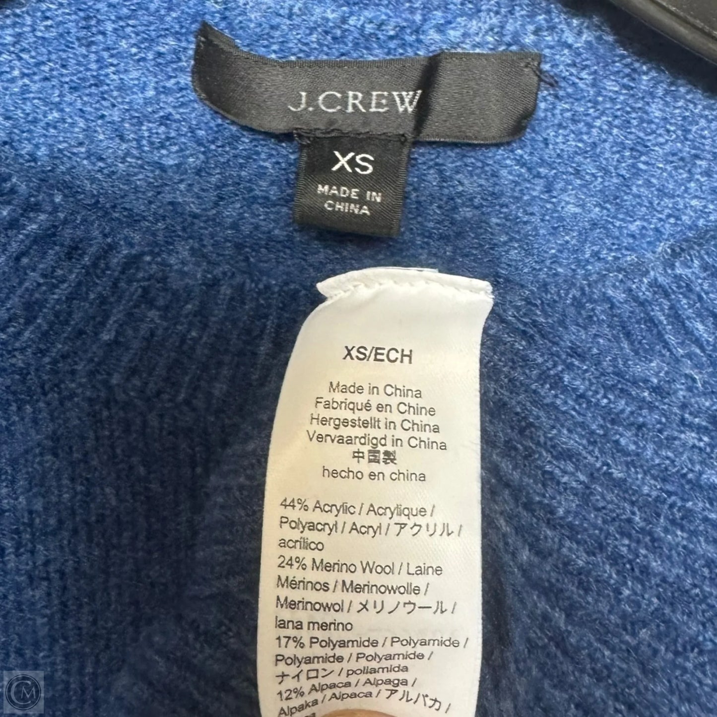 Wool Blend Sweater By J. Crew In Navy, Size: Xs