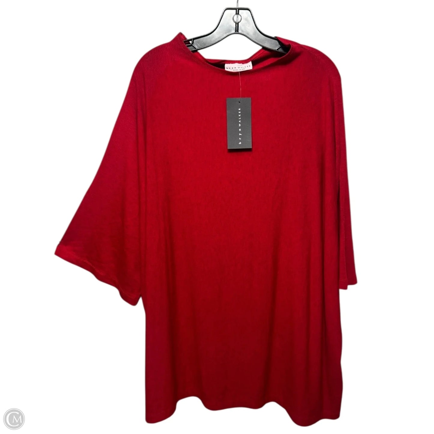 Adria Tunic 3/4 Sleeve By Bryn Walker In Red, Size: 3x