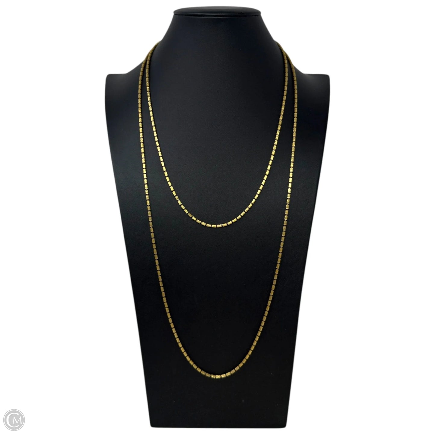 Gold Tone Long Chain Necklace