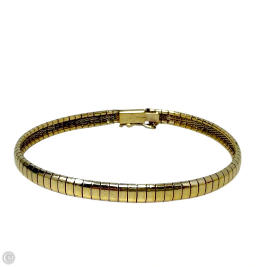 Italian Gold Over Sterling Silver Omega Bracelet