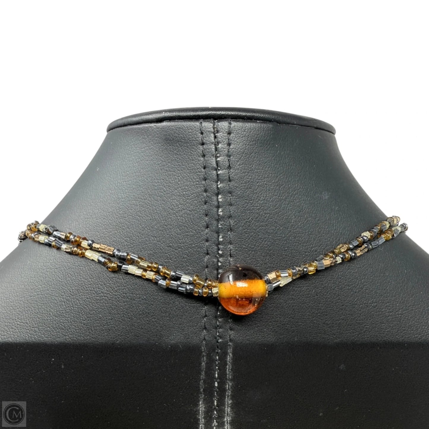 Double Strand Beaded Tassel Necklace