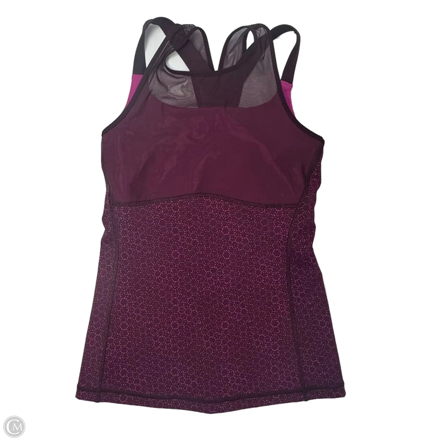 Athletic Tank Top By Lululemon In Maroon, Size: 6