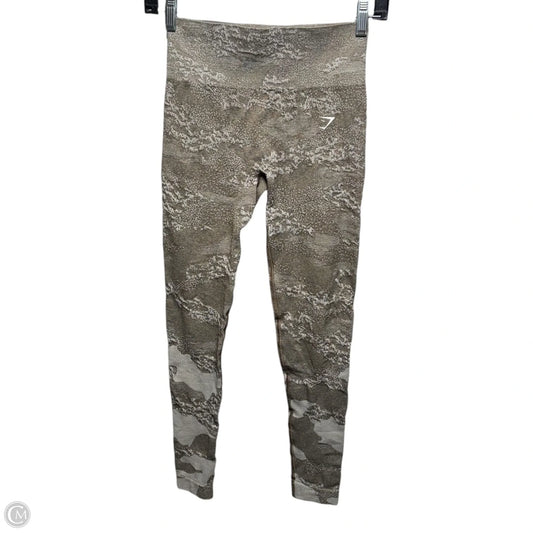 Athletic Leggings By Gym Shark In Taupe, Size: S