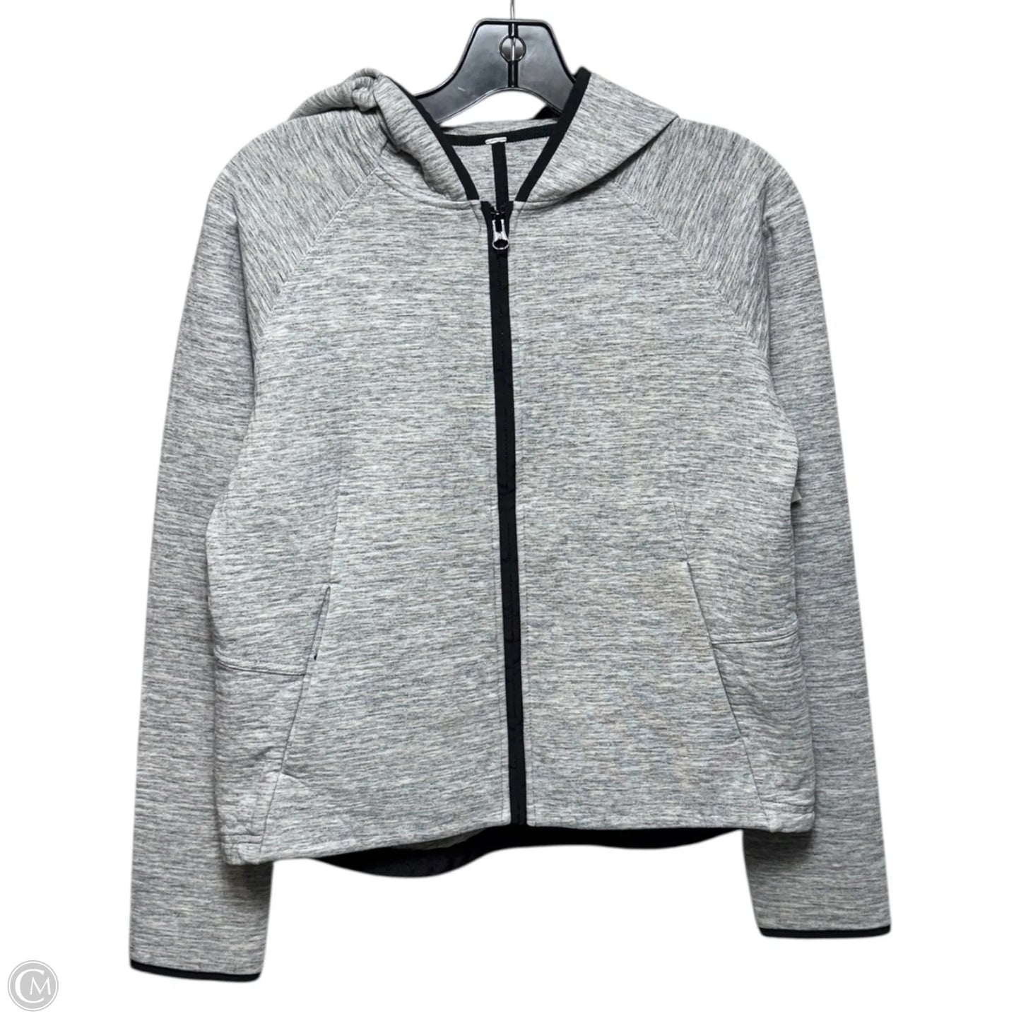 Athletic Jacket By Lululemon In Grey, Size: 4